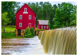 Discover the Timeless Beauty of Starr's Mill — Now on a Premium Greeting Card