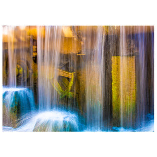 Abstract Photograph of a waterfall with blurred motion effect. Fine Art Greeting Card by Will Davis Studios Photo by Matt Punches

